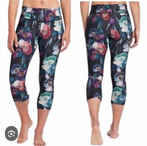 Calia Black Floral Women's Leggings